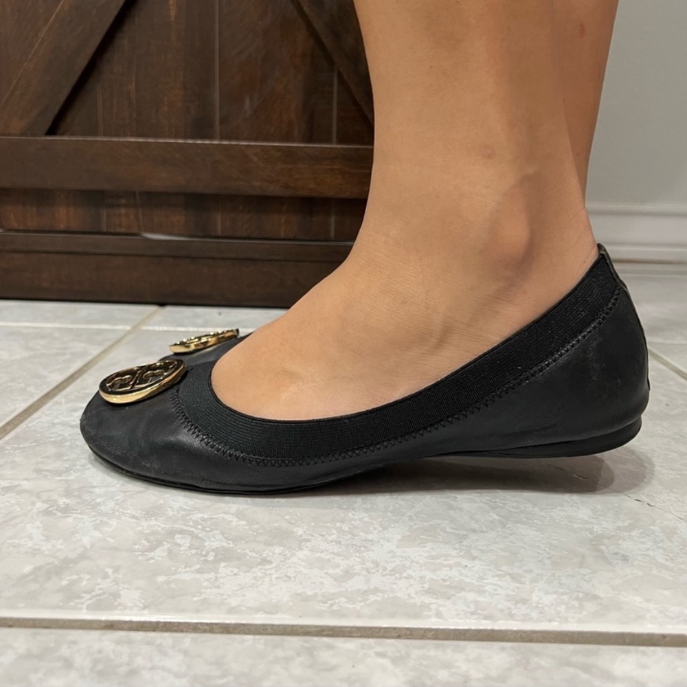 Tory Burch Black Caroline flats